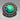 Vintage Bright Green Glass Pendant / Pin