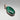 Vintage Malachite Sterling Silver Oval Pendant