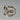Vintage Sterling Silver Infinity Style Green Ring - Size 5.5