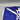 Vintage Blue and White Buoy Burgee