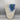 Japanese Blue and White Glazed Ceramic Ikebana Vase