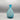 Turquoise Art Glass Bottle-Form Vase