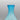 Turquoise Art Glass Bottle-Form Vase