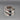 Vintage Sterling Silver Ring with Square Pave Set Stones - Size 10