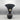 Gunmetal-Glazed Japanese Stoneware Ikebana Vase