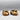 Pair Japanese Brass Bird-Form Byobu