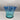 Modern Turquoise Glass Handkerchief Vase
