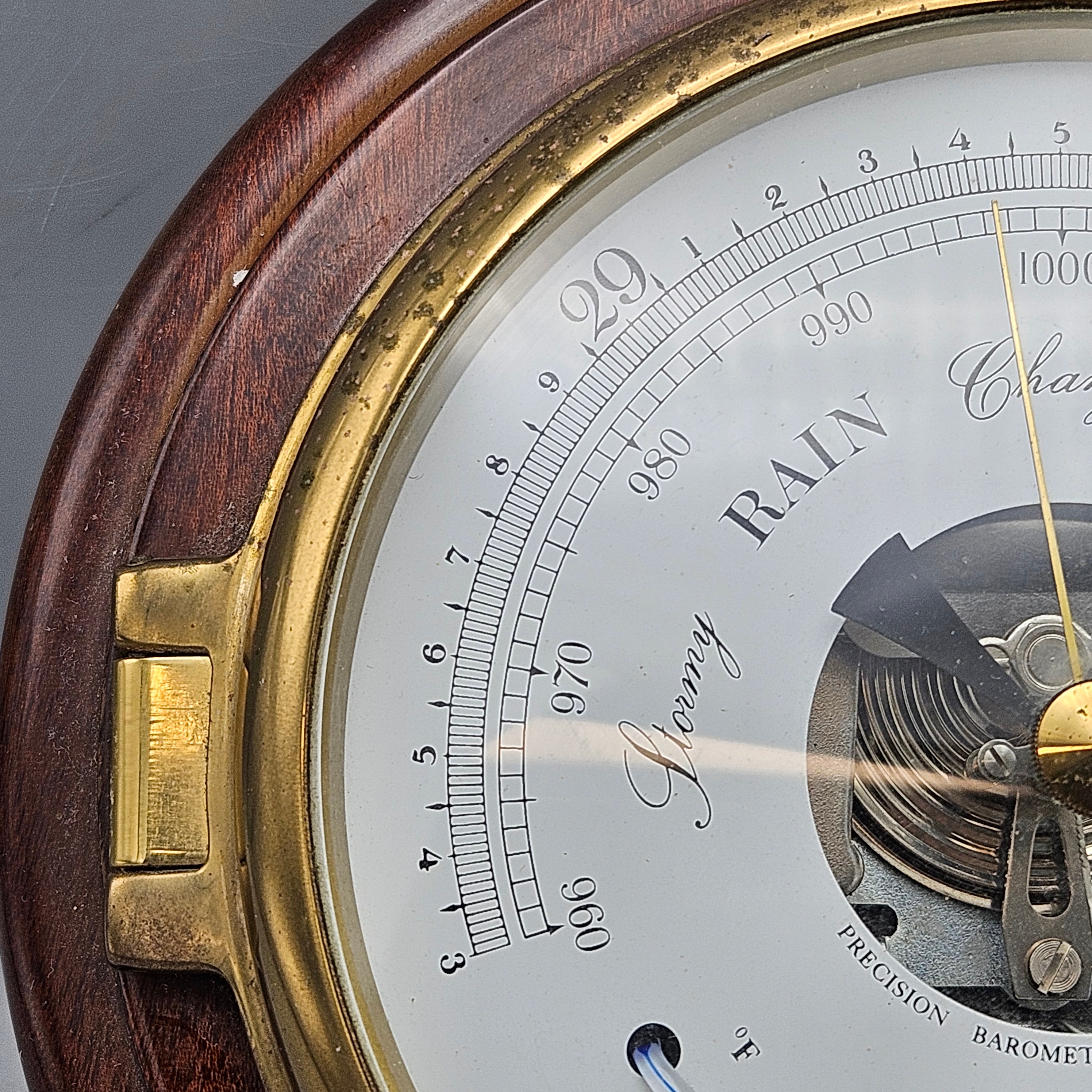 The Nature Company Nautical Wall Barometer & Thermometer