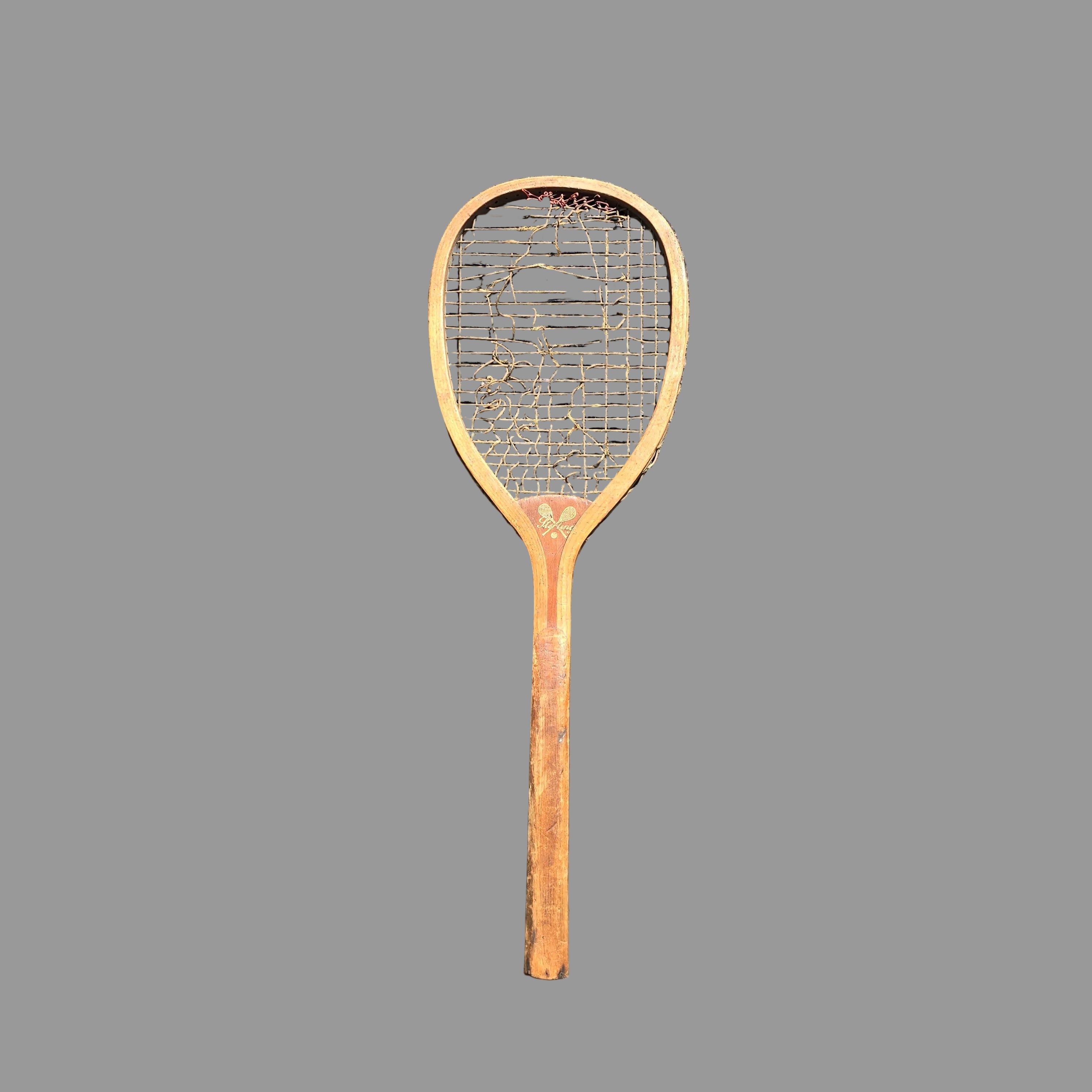 Rarest Tennis Rackets Antique Sterling Wooden Tennis Racket | Authenticated Estate Treasure ...