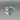 Sterling Silver Three Stone Blue Topaz Ring - Size 7.75