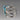 Vintage Sterling Silver Turquoise Ring - Size 9