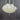 French Art Deco Glass and Chrome Shell Form Ceiling Light