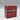 Antique Red Leather and Silverplate Box