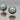Vintage Handmade Cabochon Turquoise Earrings Set in Sterling Silver