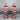 Pair Antique Wedgwood Queensware Powder Red Potpourri Urns