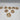 Bead Decorated Metal Napkin Rings - Set of Eight