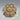 Vintage European Gold-Washed Silver Filigree Flower Brooch