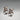 Vintage Sterling Silver Grape Clusters Screwback Earrings