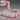 Handcrafted Graduated Pink & White Spiral Beaded Chunky Necklace