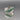 Sterling Silver Crossover Emerald Band Ring - Size 9