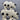 Cast Iron Three Black and White Spotted Pig Doorstop