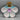 J.W. Boteler Antique Porcelain Oyster Plate - Purple and Blue