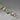 Vintage Alternating Starfish and Green Flecked Links Bracelet