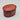 Antique Red Toleware Oval Box with Chinoiserie Decoration
