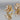 Vintage Clear Bezel Cut Dimensional Flower Earrings