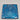 Blue Pressed Glass Coaster