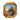 Vintage Italian Framed Roman Print in Gold Octagonal Frame