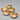 Set of 5 Antique Nippon Porcelain Nut Bowls with Autumnal Thistle Design