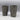 Vintage German Pewter Beaker Cups
