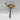 Antique Cold Painted Wrought Iron Lamp Finial in the Form of a Bird