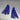 Royal Blue Tassel Earrings with Antique Bronze Cap