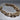 Chunky Brown/Gray Resin Interlocking Links Necklace