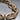Chunky Brown/Gray Resin Interlocking Links Necklace
