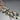 Gillian Julius Necklace with Faceted Stone Droplets on a Multi-Strand Tan Cord