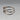 Vintage Sterling Silver Slim Engagement Style Ring - Size 8