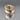 Vintage Sterling Silver Dome Ring with Channel Set CZ Stones - Size 6