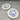 Pair Meissen Porcelain Blue Onion (Zwiebelmuster) Footed Trivets