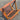 Vintage Folding Burnt Bamboo Magazine Rack