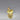 Vintage 14K Gold Pendant with Trillion Cut Green Stone