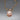 Italian 14K Gold Necklace with Sterling Silver Fire Opal and CZ Pendant