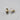 Vintage 14K Gold Druzy Quartz Stud Earrings
