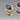 Vintage 14K Gold Lapis Lazuli Cabochon Earrings Bordered by Seed Pearls