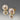 Vintage Pearl Stud Earrings with 14K Posts