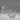 Sterling Silver Huggie Hoop Earrings with Pave Set STones