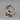 Vintage Sterling Silver Ring with Baguette Cut Stone and Side Accents - Size 6.5