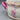 Large Vintage United Wilson Pink & White Porcelain Cachepot